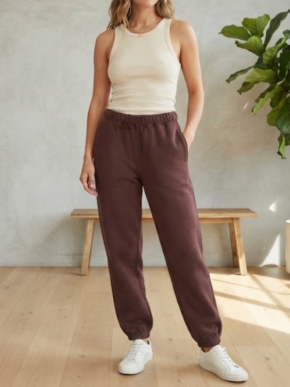 Parachute classic sweatpants - Chocolate brown - Large
